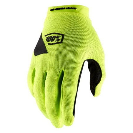 100 percent (2022) Gloves Cross / Enduro Model Ridecamp Gloves Fluo Yellow Color Yellow Fluo / Black Size S Old Code: 100