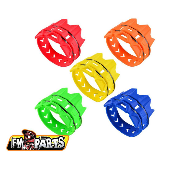 FM-PARTS UNIVERSAL MUFFLER COVER RED