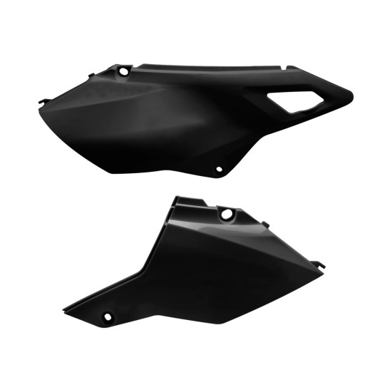 POLISPORT GALINĖS ŠONINĖS DANGTELĖS SUZUKI DR-Z 400 (DRZ400) '00-'25 ATSTATYMAS JUODOS (KOMPLEKTAS)