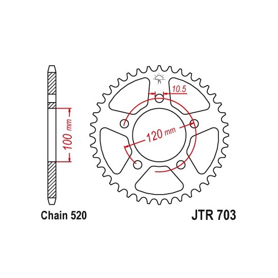 Aprilia RS 125 (from 2006) rear sprocket