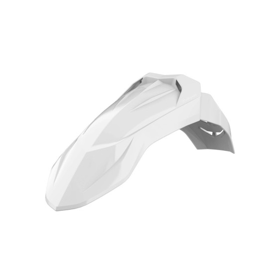 POLISPORT FRONT FENDER UNIVERSAL SUPERMOTO WHITE