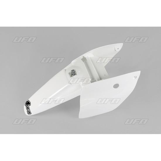 UFO GALINIS SPARNAS KTM SX 65 '02-'08 SU GALINĖMIS ŠONINĖMIS PANELĖMIS, BALTA SPALVA KTM