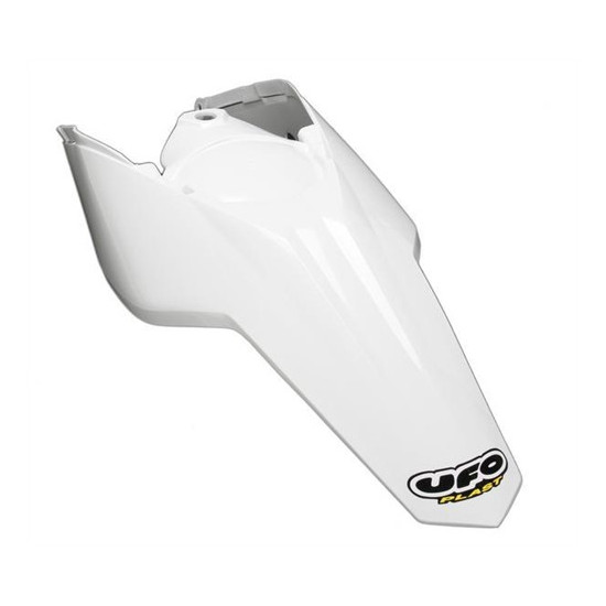 UFO GALINIS SPARNAS KTM SX / SXF '07-'10 SU GALINĖMIS ŠONINĖMIS PANELĖMIS, BALTOS SPALVOS KTM