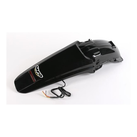 UFO GALINIS SPARNAS HONDA CRF 450X '05-'16, SU LED ŽIBINTAIS, JUODAS