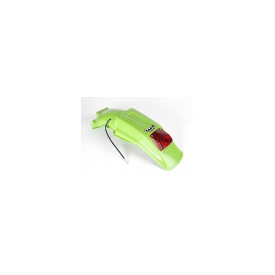 UFO REAR FENDER KAWASAKI KDX 200 '90-'94 WITH LAMP, GREEN