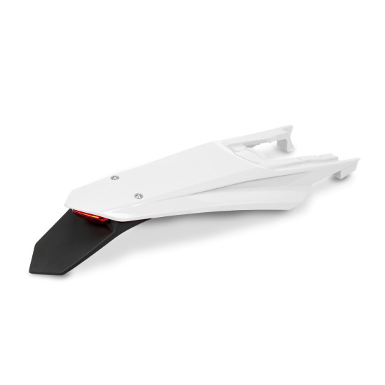 UFO REAR FENDER KTM EXC / EXCF(EXC-F) 150 / 250 / 300 / 350 / 450 / 500 TBI '24-26 COLOR WHITE (WITH LED LAMP)