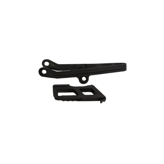 UFO SET SLIDE + CHAIN GUIDE KAWASAKI KXF 450 '24, BLACK (KA04767001,KA04766001)
