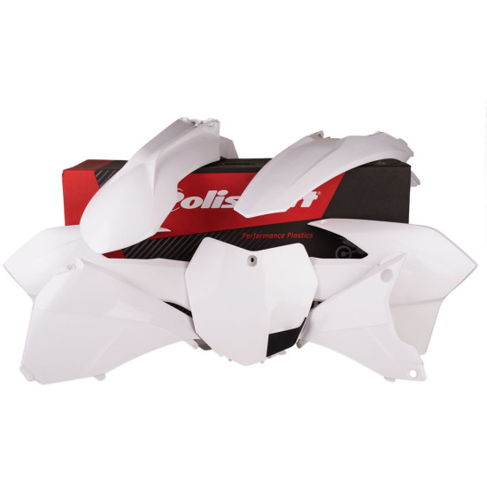 POLISPORT SALE KTM EXC / EXC-F PLASTIC SET '14-'16 WHITE