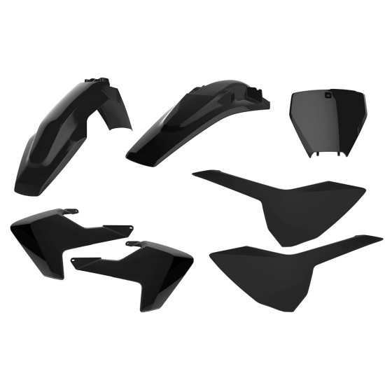 POLISPORT SALE PLASTIC SET HUSQVARNA TC / FC '16-'18 INCLUDING FRONT PLATE (8665800003) BLACK