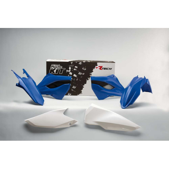 RACETECH (RTECH) PLASTIKO RINKINYS HUSABERG TE / FE 125 / 250 / 300 / 350 / 450 / 501 '13-'14 OEM SPALVA MĖLYNA BALTA