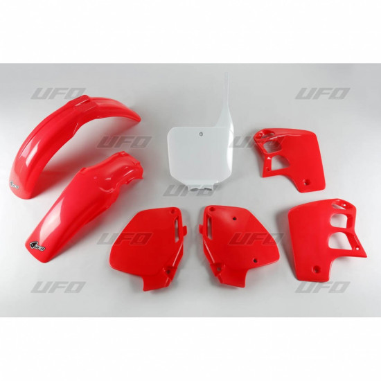 UFO PLASTIKINIS KOMPLEKTAS HONDA CR 500 '91-'94 OEM SPALVA (RAUDONA / BALTA)