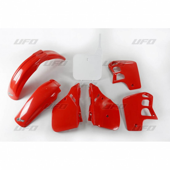 UFO PLASTIC SET HONDA CR 500 '89-'90 OEM COLOR (RED/WHITE) (HO091E999)
