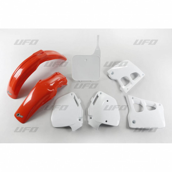 UFO PLASTIKINIS RINKINYS HONDA CR 125 '91-'92, CR 250 '90-'91, ORIGINALI SPALVA (RAUDONA/BALTA) (HO097E999)