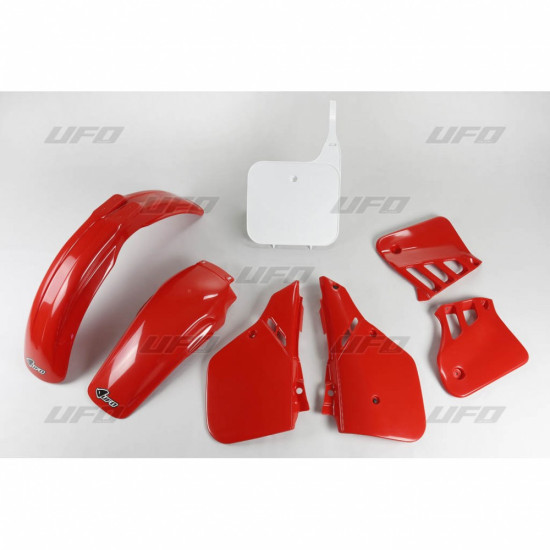 UFO PLASTIKINIŲ DALIŲ RINKINYS HONDA CR 125 '87-'88 ORIGINALI SPALVA (RAUDONA/BALTA) (HO099E999)