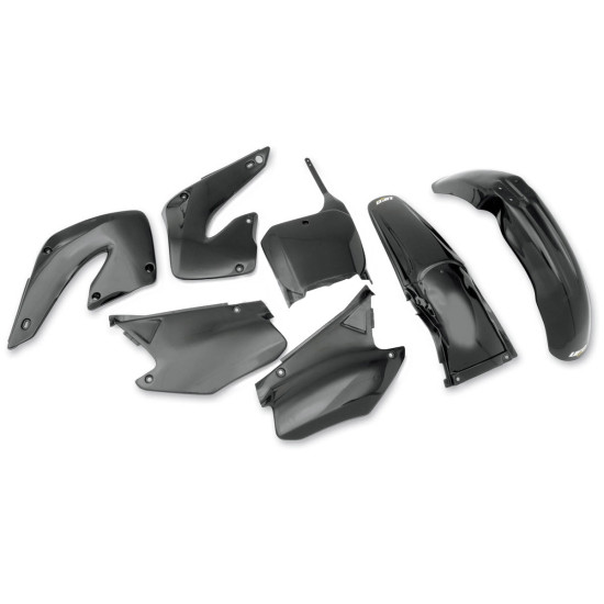 UFO PLASTIC SET HONDA CR 125 / 250 '00-'01 BLACK (HO100E001)