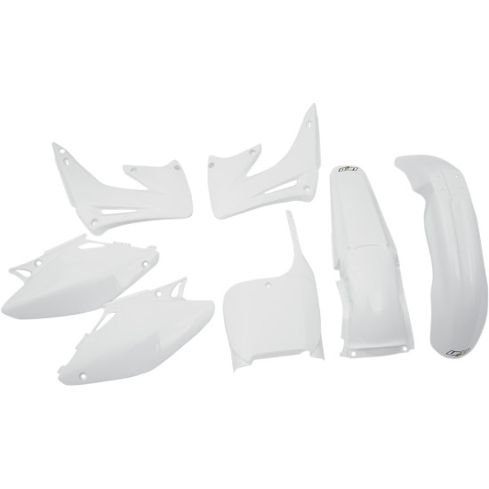 UFO PLASTIKINIS RINKINYS HONDA CR 125 / 250 '02-'03 BALTAS (HO101E041) - IŠPARDAVIMAS