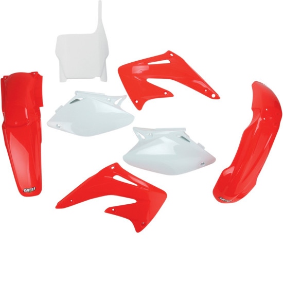 UFO PLASTIKINIŲ DALIŲ RINKINYS HONDA CRF 450 R '04 OEM SPALVA (RAUDONA/BALTA) (HO107E999)