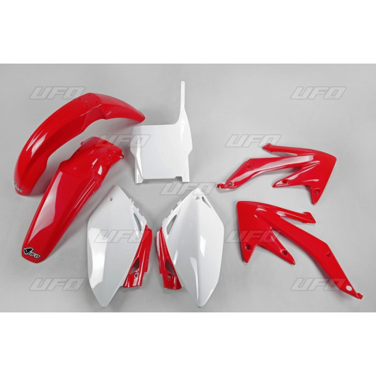 UFO PLASTIKINIS KOMPLEKTAS HONDA CRF 450 R '07 OEM SPALVA (RAUDONA/BALTA) (HO110E999)
