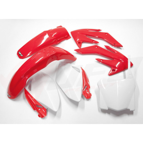 UFO PLASTIC SET HONDA CRF 250R '08-'09 OEM COLOR '08 (RED/WHITE) (HO112E999)