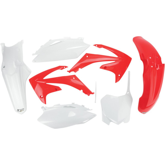 UFO PLASTIKINIŲ DALIŲ RINKINYS HONDA CRF 450 R '09-'10, CRF 250 '10, ORIGINALI SPALVA (RAUDONA/BALTA) (HO113E999)