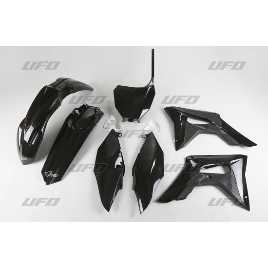 UFO PLASTIKINIS RINKINYS HONDA CRF 250R '18-'21, CRF 450R '17-'20 JUODAS (HO119E001)
