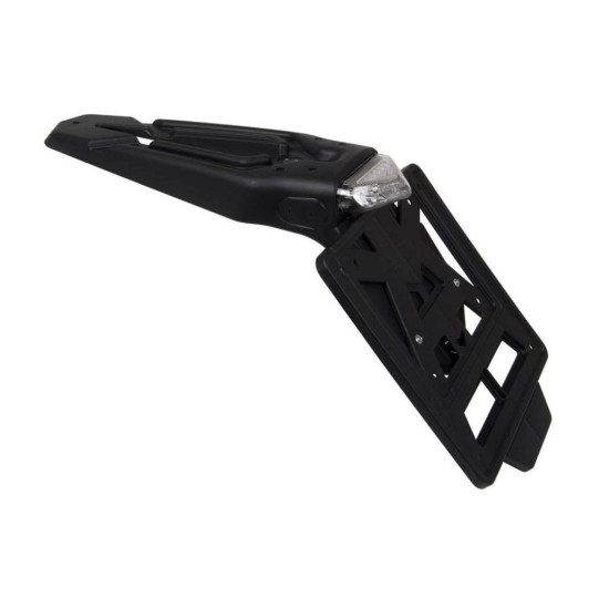 RACETECH (RTECH) UNIVERSAL STREET LICENSE PLATE MOUNT (ADDITIONAL REAR FENDER / DETACHABLE LICENSE PLATE) WITH LED LAMP 