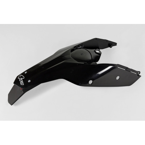 UFO REAR FENDER KTM SX '07-'10, EXC '08-'11 WITH LAMP BLACK (ENDURO WITH LED LAMP)