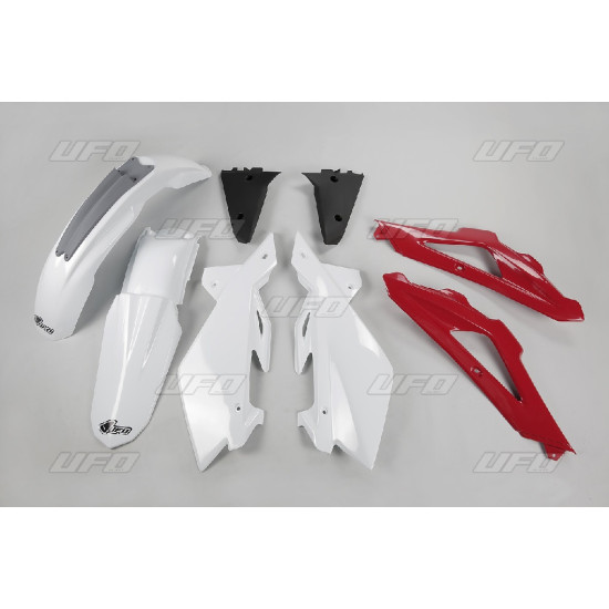UFO PLASTIC SET HUSQVARNA TC 4T '05-'07 OEM COLOR '07 (WHITE/RED/BLACK) (HU606E999)