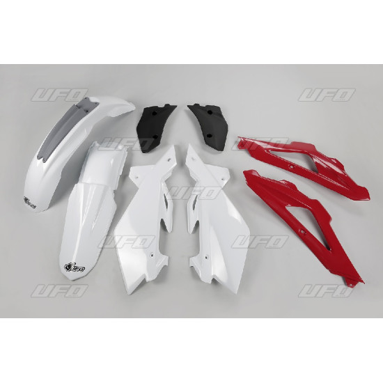 UFO PLASTIKINIŲ DALIŲ RINKINYS HUSQVARNA CR 250 2T '09-'13 OEM SPALVA (BALTA / RAUDONA / JUODA) (HU608E999)