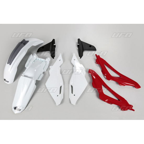 UFO PLASTIC SET HUSQVARNA CR 125 '09-'13 OEM COLOR (WHITE / RED / BLACK) (HU611E999)