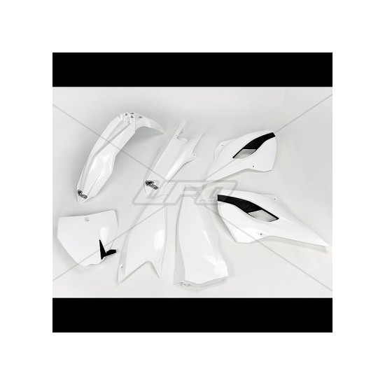 UFO PLASTIKINIS RINKINYS HUSQVARNA TC / FC 125 / 250 / 300 / 350 / 450 '14-'15 OEM SPALVA '14 (BALTA) (HU613E999)