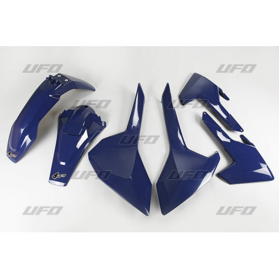 UFO PLASTIKINIS RINKINYS HUSQVARNA TE / TX 125 / 250 / 300 '17-19, FE 250 / 350 / 450 / 501 '17-19 TAMSI MĖLYNA (HU618E0