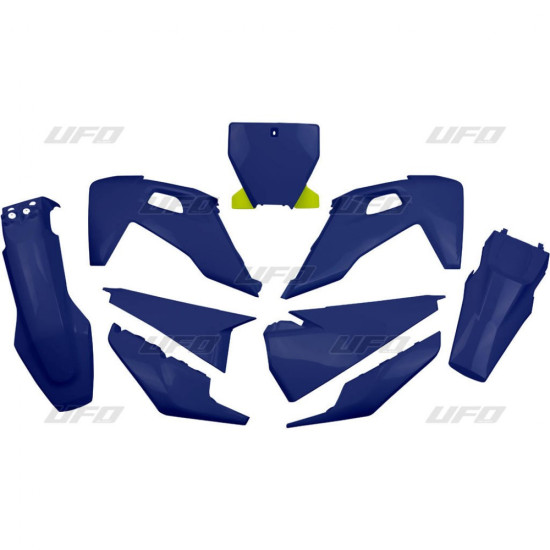 UFO PLASTIC SET HUSQVARNA TC 125 / 250 '19-'22, FC 250 / 350 / 450 '19-'22 NAVY BLUE (HU622E087)