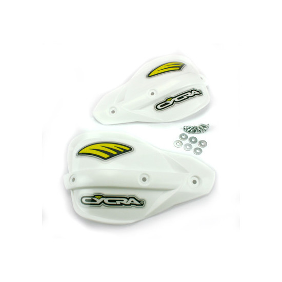 CYCRA pakaitinis plastikinis vairas PROBEND ENDURO, baltos spalvos (su varžtais)