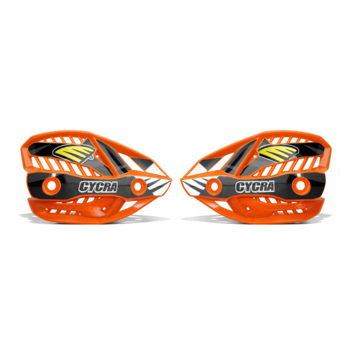 CYCRA REPLACEMENT PLASTIC HANDBARS COVERS PROBEND CRM ULTRA ORANGE (SCREWS INCLUDED)