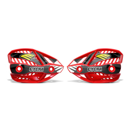 CYCRA REPLACEMENT PLASTIC HANDBARS COVERS PROBEND CRM ULTRA RED (SCREWS INCLUDED)