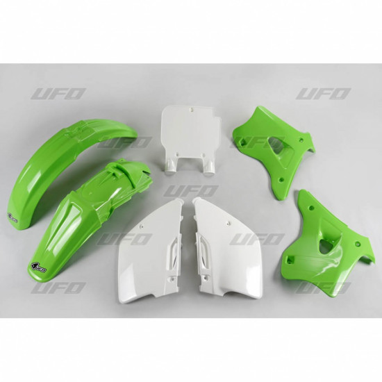 UFO PLASTIC SET KAWASAKI KX 125/250 '94-'95 OEM COLOR (GREEN/WHITE) (KA193E999)