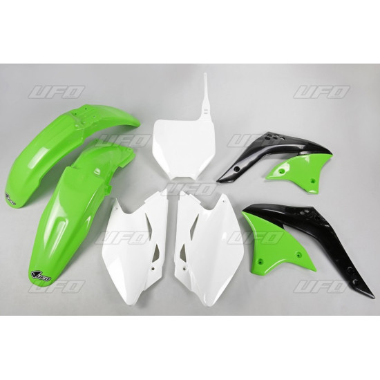 UFO PLASTIKINIŲ DALIŲ RINKINYS KAWASAKI KXF 450 '06 OEM SPALVA (ŽALIA/BALTA) (KA205E999)