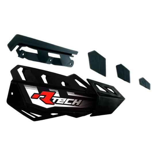 RACETECH (RTECH) FLX / ALU / ATV RANKŲ APSAUGŲ PAKEITIMAS PLASTIKAS, JUODAS