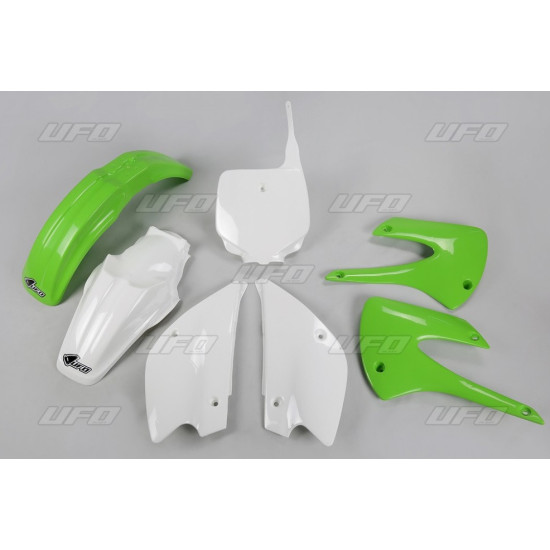 UFO PLASTIC SET KAWASAKI KX 85 '01-'13 OEM COLOR '13 (GREEN/WHITE) (KA218E999)