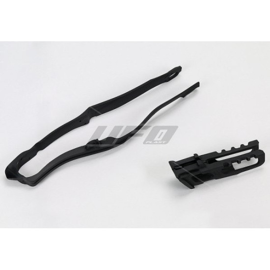 UFO CHAIN GUIDE SET (HO04663001) + GUIDE (HO04662001) HONDA CRF 250 R '14-'17, CRF 450 R '13-'16 BLACK