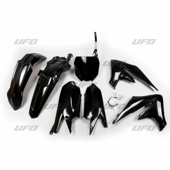 UFO PLASTIC SET YAMAHA YZF 250 '19-'23, YZF 450 '18-'22 BLACK (YA321E001)