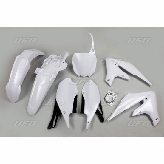 UFO PLASTIKINIS RINKINYS YAMAHA YZF 250 '19-'23, YZF 450 '18-'22 BALTAS (YA321E046)