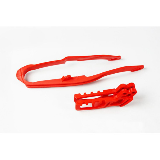 UFO SET SLIDE + CHAIN GUIDE HONDA CR 125 / 250 '05-'06, CRF 250 R / X '05-'06, CRF 450 R / X '05-'06 RED