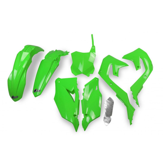 UFO PLASTIKINIŲ DALIŲ RINKINYS KAWASAKI KXF 250 '21-24, KXF 450 '19-23 OEM SPALVA '20 (ŽALIA) (KA227E999A)