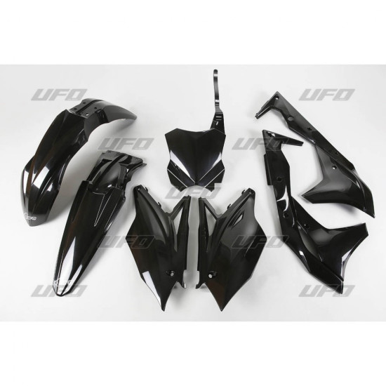 UFO PLASTIC SET KAWASAKI KXF 250 '18-'20 BLACK (KA225E001)