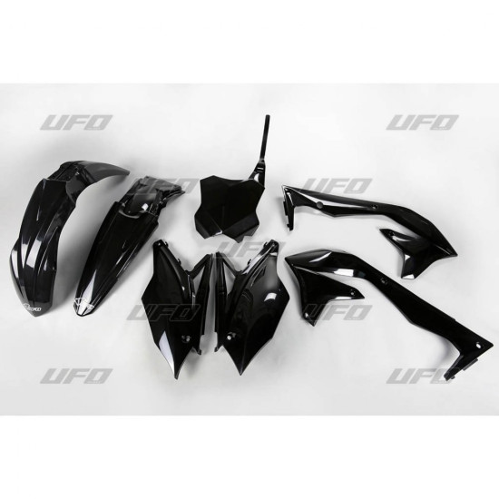 UFO PLASTIC SET KAWASAKI KXF 450 '18 BLACK (KA226E001)