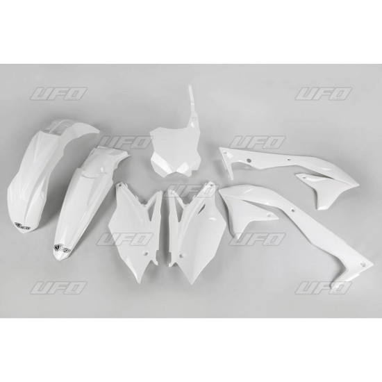 UFO PLASTIC SET KAWASAKI KXF 450 '18 WHITE (KA226E047) - SALE