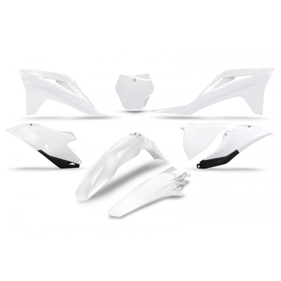 UFO PLASTIC SET GAS GAS MC 125 / 250 '21-'23, EX 250 / 300 '21-'23, MC-F / EX-F 250 / 350 / 450 '21-'23 COLOR WHITE