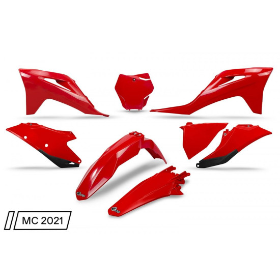 UFO PLASTIC SET GAS GAS MC 125 / 250 '21-'23, EX 250 / 300 '21-'23, MC-F / EX-F 250 / 350 / 450 '21-'23 RED (GG07124062)